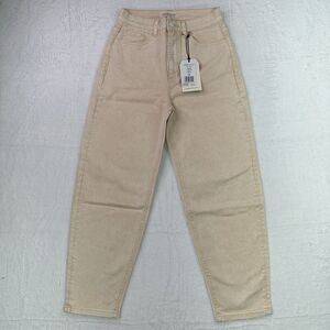 NWT Size 25 Current/Elliott The Jaunt Barrel Leg Vanilla High Rise Jean $228